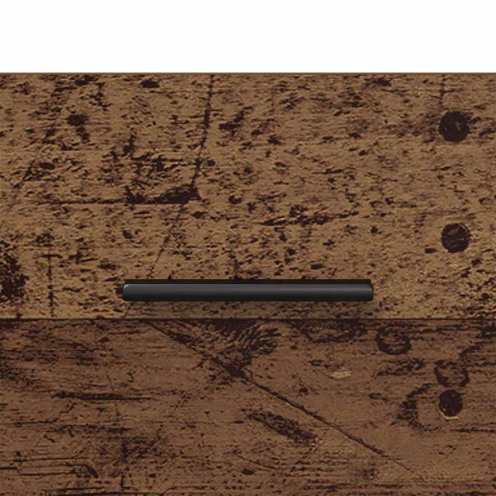 Nachttisch 2 pcs Altholz und Schwarz 40 x 35 x 47,5 cm