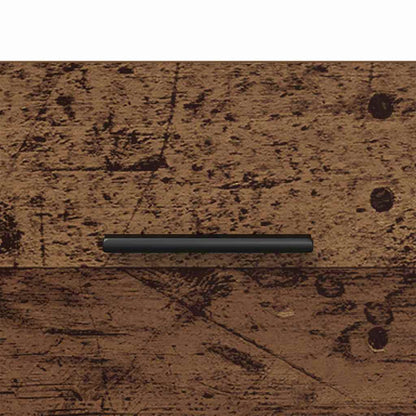 Nachttisch 2 pcs Altholz und Schwarz 40 x 35 x 47,5 cm