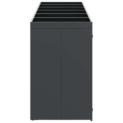 Wagenmüllbehälter für 6 Behälter 408 x 77,5 x 121,5 cm Stahl