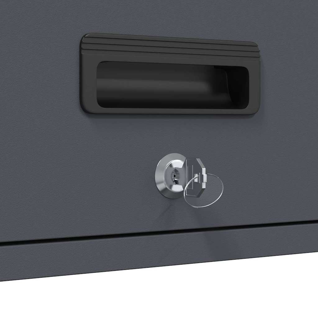 Wandschrank für die Garage mit Gasdrucklift-Tür Anthrazit