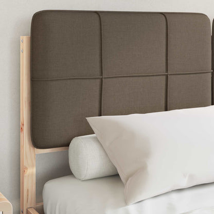 Bettgestell mit gepolstertem Kopfteil Taupe 160 x 200 cm