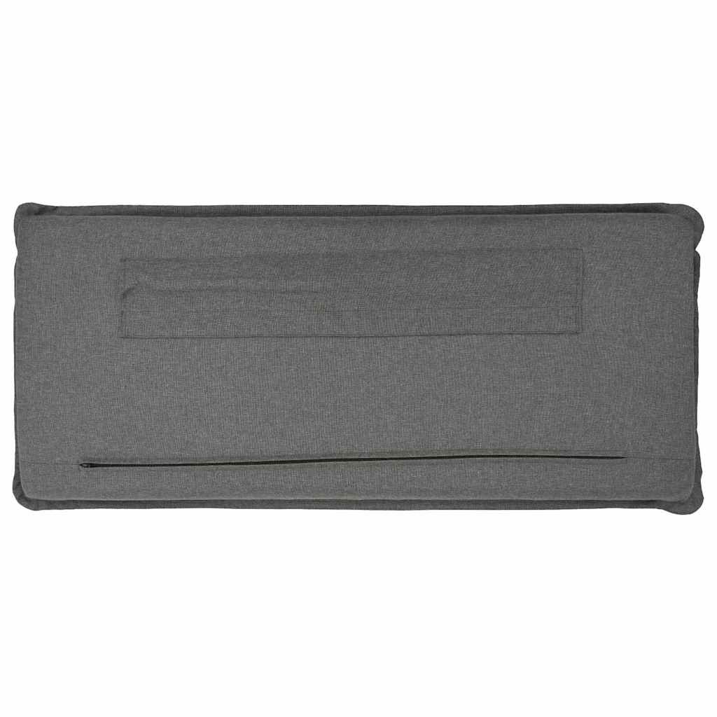 Gepolstertes Kopfteil Natürlich und Hellgrau 200 cm