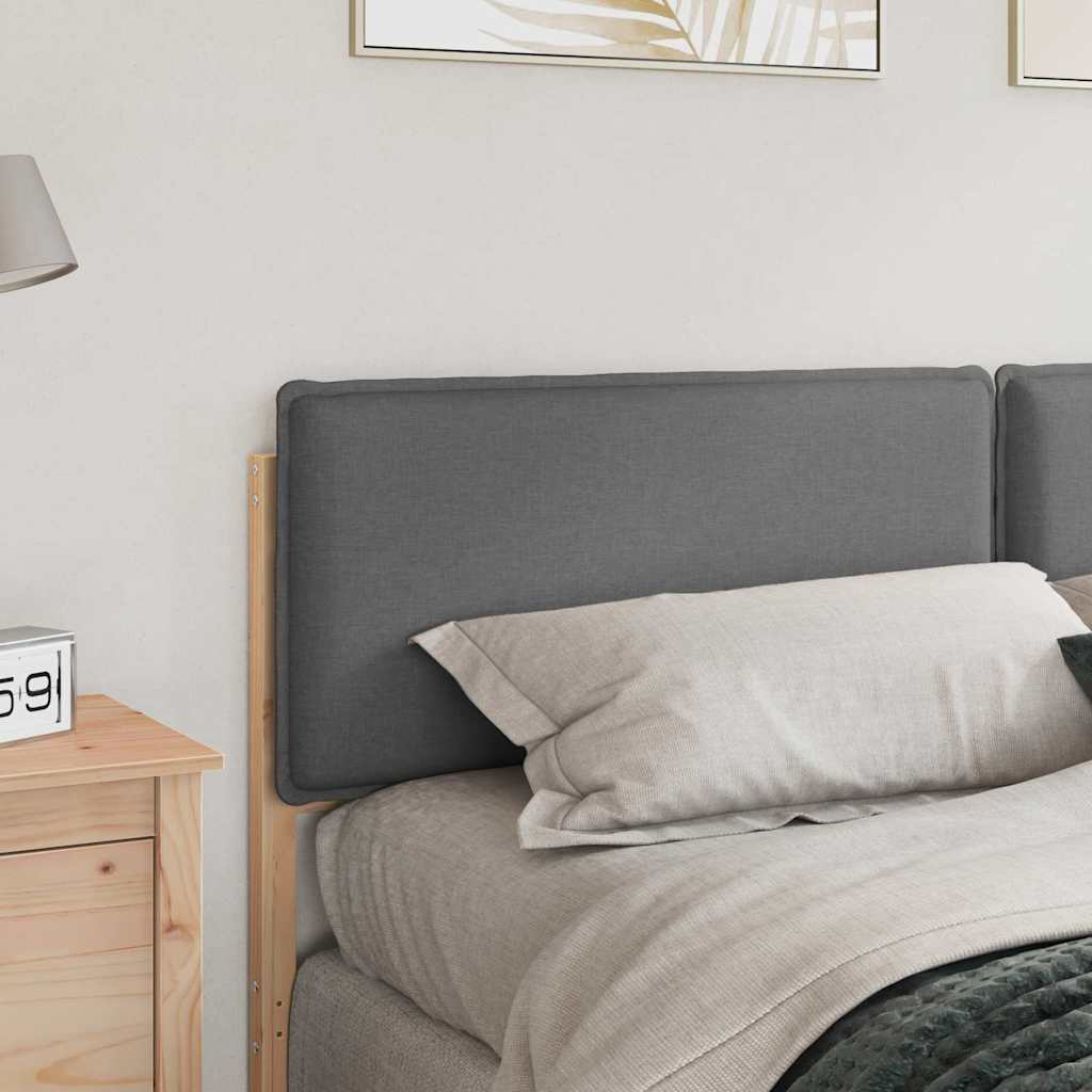 Gepolstertes Kopfteil Natürlich und Hellgrau 200 cm
