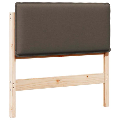 Gepolstertes Kopfteil mit Kopfteil Natürlich und Hellgrau 80 cm