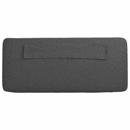 Gepolstertes Kopfteil mit Kopfteil Braun und Dunkelgrau 180 cm