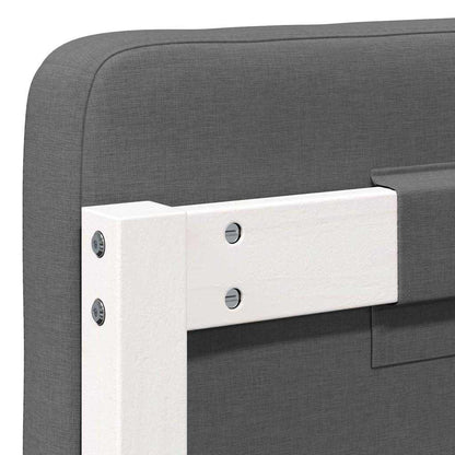 Gepolstertes Kopfteil mit Kopfteil Weiß und Hellgrau 180 cm