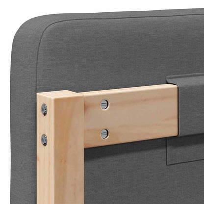 Gepolstertes Kopfteil mit Kopfteil Braun und Hellgrau 160 cm