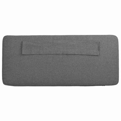 Gepolstertes Kopfteil mit Kopfteil Braun und Hellgrau 140 cm