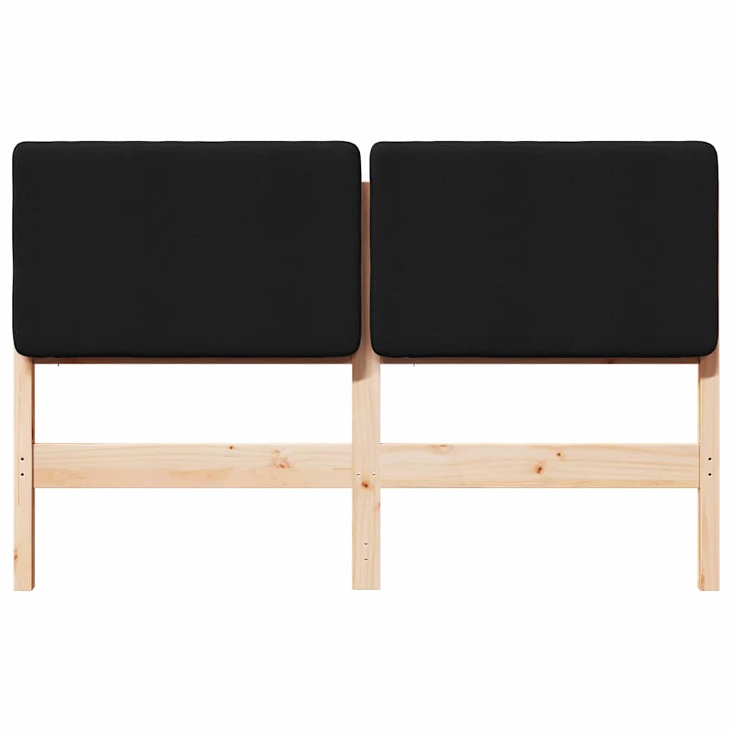 Gepolstertes Kopfteil mit Kopfteil Braun und Schwarz 140 cm