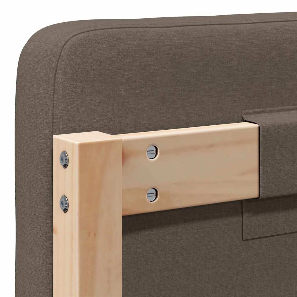 Gepolstertes Kopfteil mit Kopfteil Braun und Taupe 140 cm