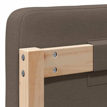 Gepolstertes Kopfteil mit Kopfteil Braun und Taupe 135 cm