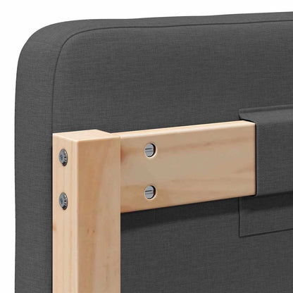 Gepolstertes Kopfteil mit Kopfteil Braun und Dunkelgrau 120 cm