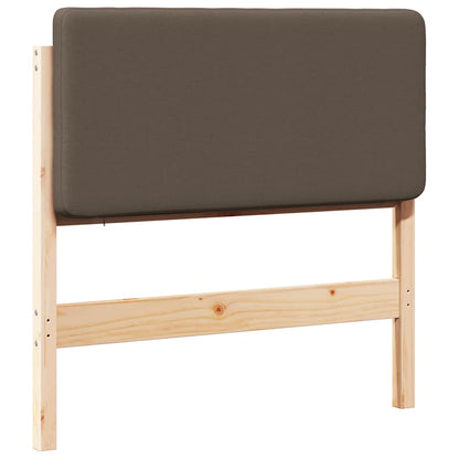 Gepolstertes Kopfteil mit Kopfteil Braun und Taupe 80 cm