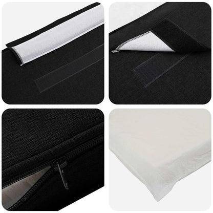 Gepolstertes Kopfteil mit Kopfteil Braun und Schwarz 200 cm