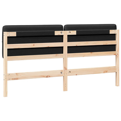 Gepolstertes Kopfteil mit Kopfteil Braun und Schwarz 200 cm