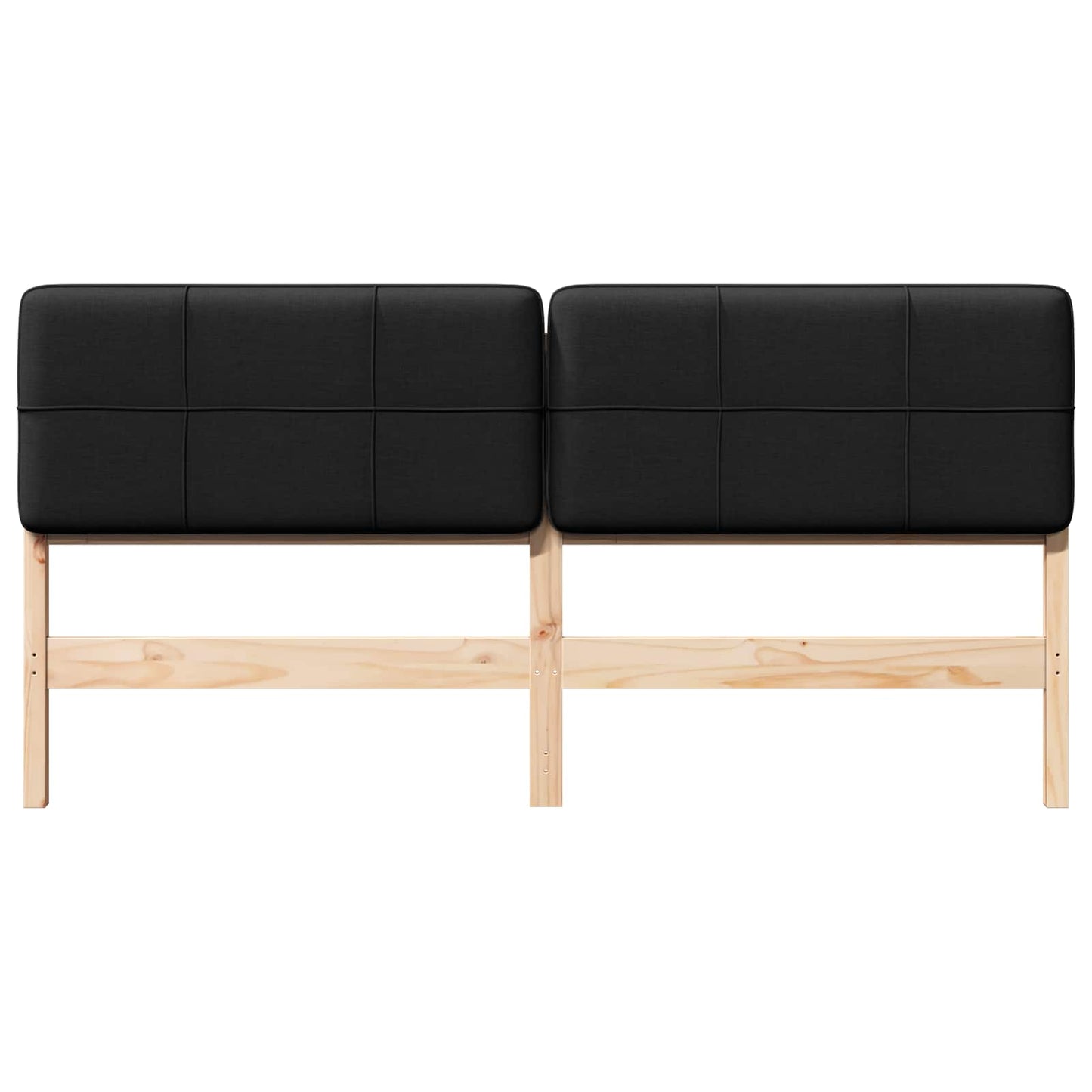 Gepolstertes Kopfteil mit Kopfteil Braun und Schwarz 200 cm