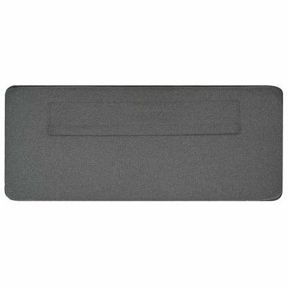 Gepolstertes Kopfteil mit Kopfteil Weiß und Hellgrau 160 cm