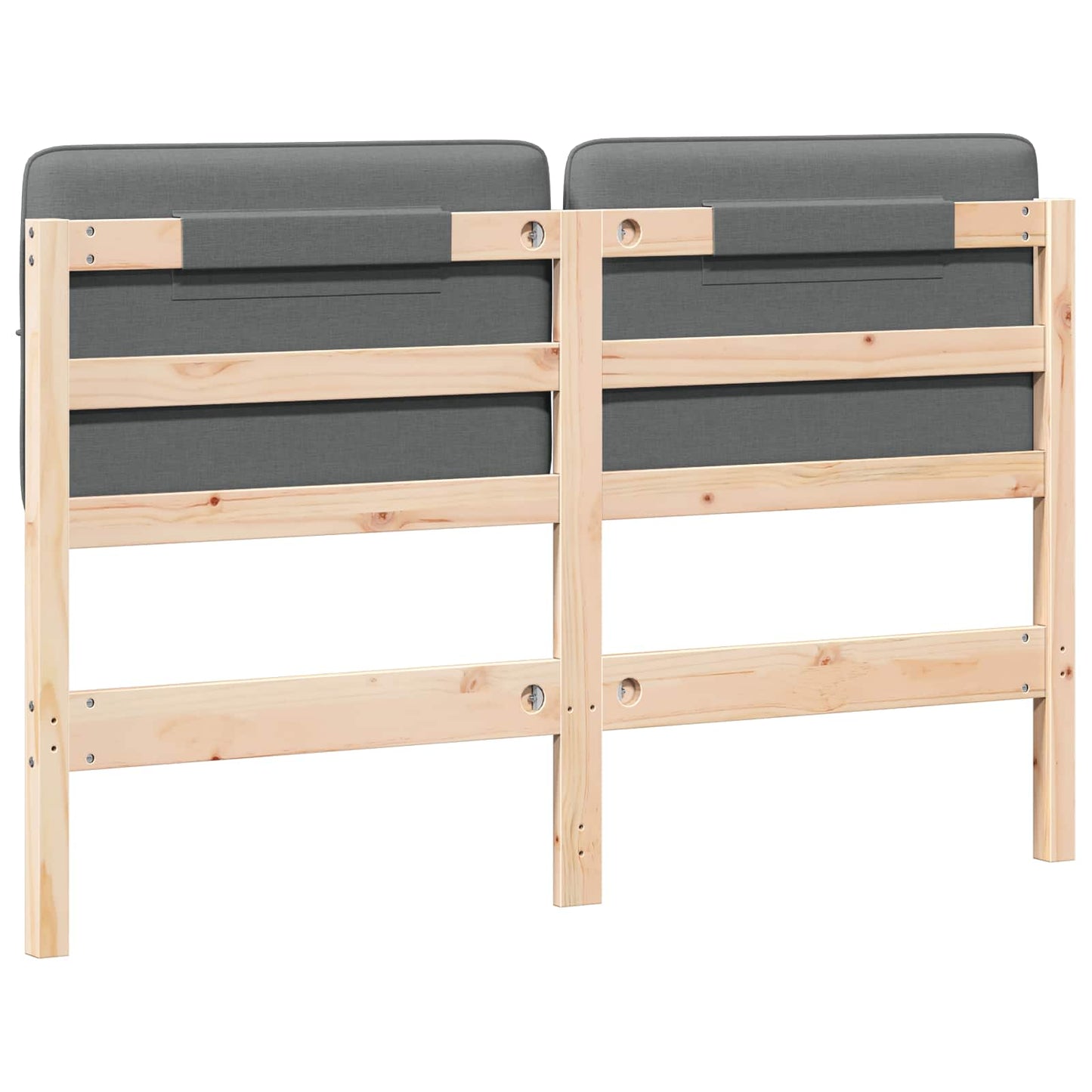 Gepolstertes Kopfteil mit Kopfteil Braun und Hellgrau 150 cm