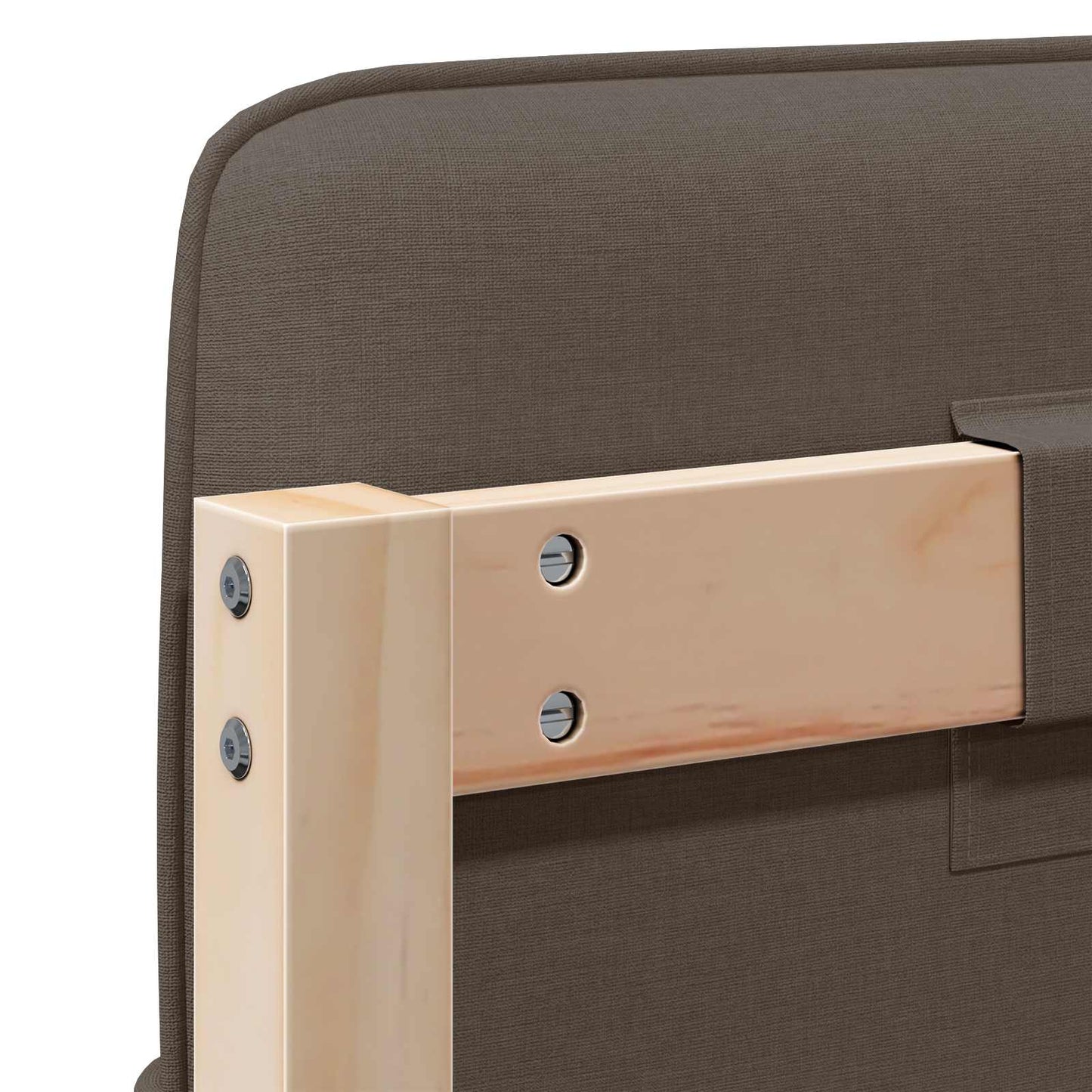 Gepolstertes Kopfteil mit Kopfteil Braun und Taupe 120 cm