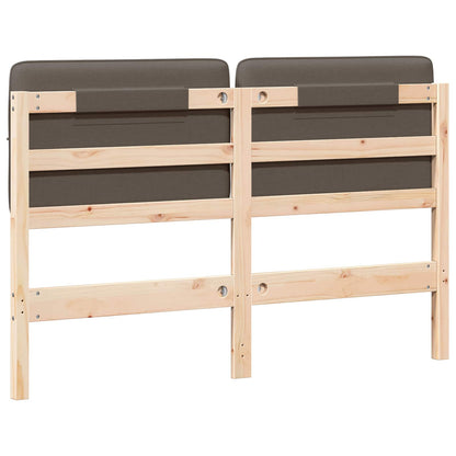 Gepolstertes Kopfteil mit Kopfteil Braun und Taupe 120 cm