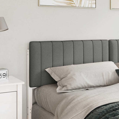 Gepolstertes Kopfteil mit Kopfteil Weiß und Hellgrau 200 cm