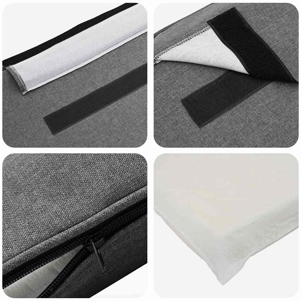 Gepolstertes Kopfteil mit Kopfteil Braun und Hellgrau 180 cm