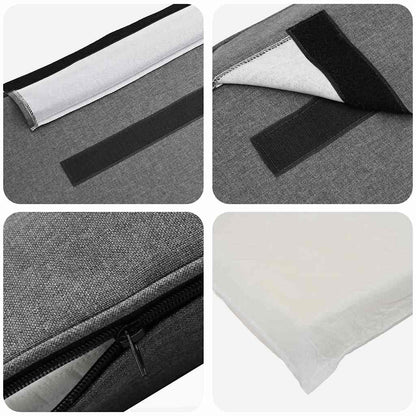 Gepolstertes Kopfteil mit Kopfteil Braun und Hellgrau 180 cm