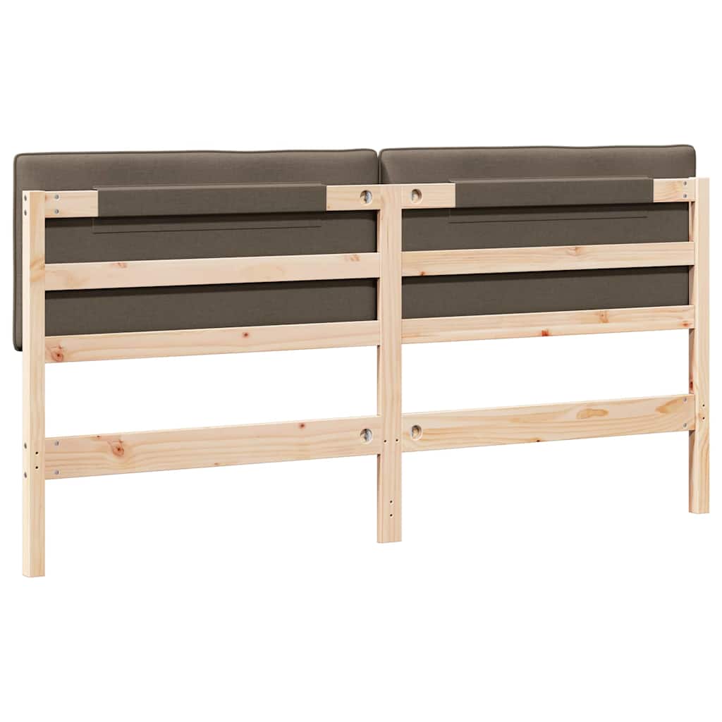 Gepolstertes Kopfteil mit Kopfteil Braun und Taupe 180 cm