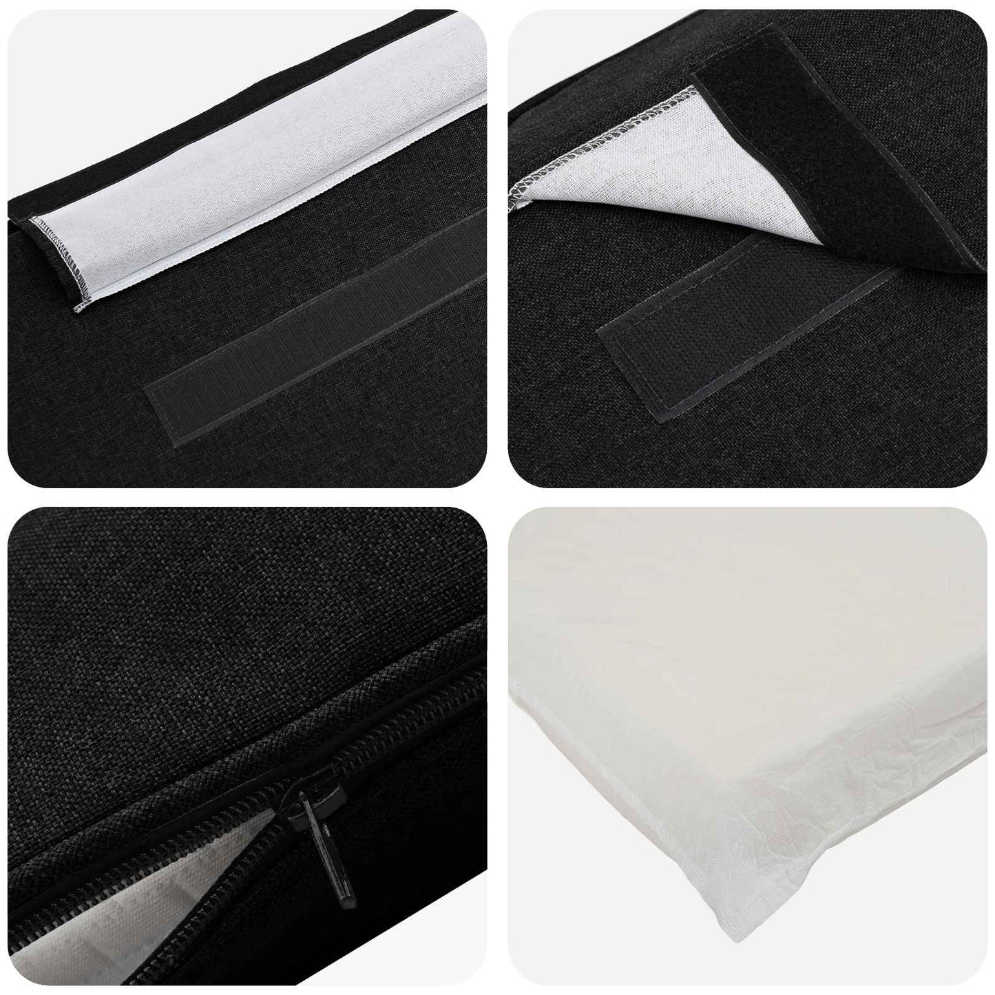 Gepolstertes Kopfteil mit Kopfteil Braun und Schwarz 160 cm