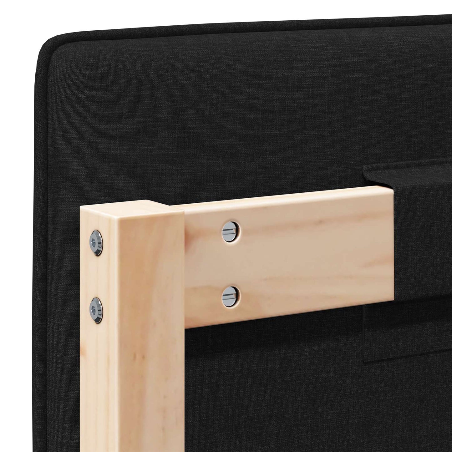 Gepolstertes Kopfteil mit Kopfteil Braun und Schwarz 160 cm