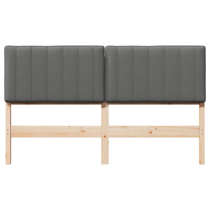 Gepolstertes Kopfteil mit Kopfteil Braun und Hellgrau 150 cm