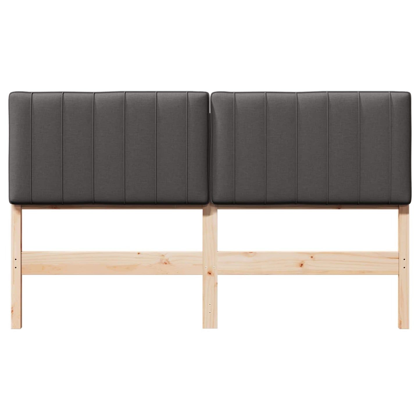 Gepolstertes Kopfteil mit Kopfteil Braun und Dunkelgrau 150 cm