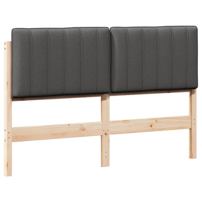 Gepolstertes Kopfteil mit Kopfteil Braun und Dunkelgrau 135 cm