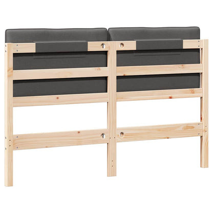 Gepolstertes Kopfteil mit Kopfteil Braun und Dunkelgrau 135 cm