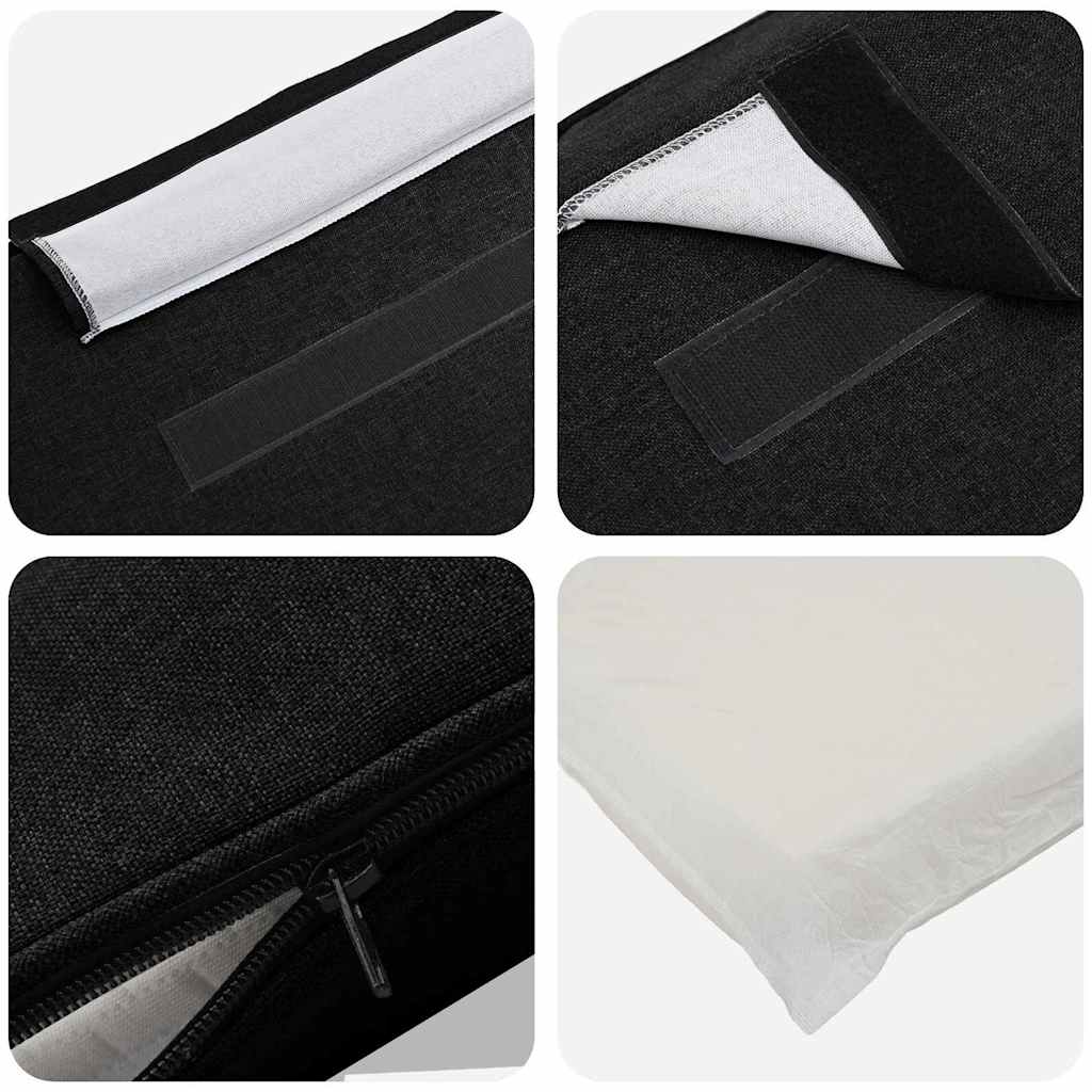 Gepolstertes Kopfteil mit Kopfteil Braun und Schwarz 135 cm