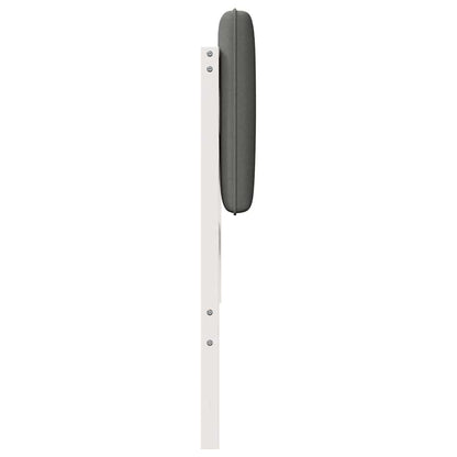 Gepolstertes Kopfteil mit Kopfteil Weiß und Hellgrau 135 cm