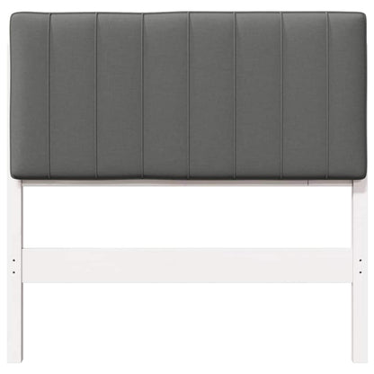 Gepolstertes Kopfteil mit Kopfteil Weiß und Hellgrau 90 cm