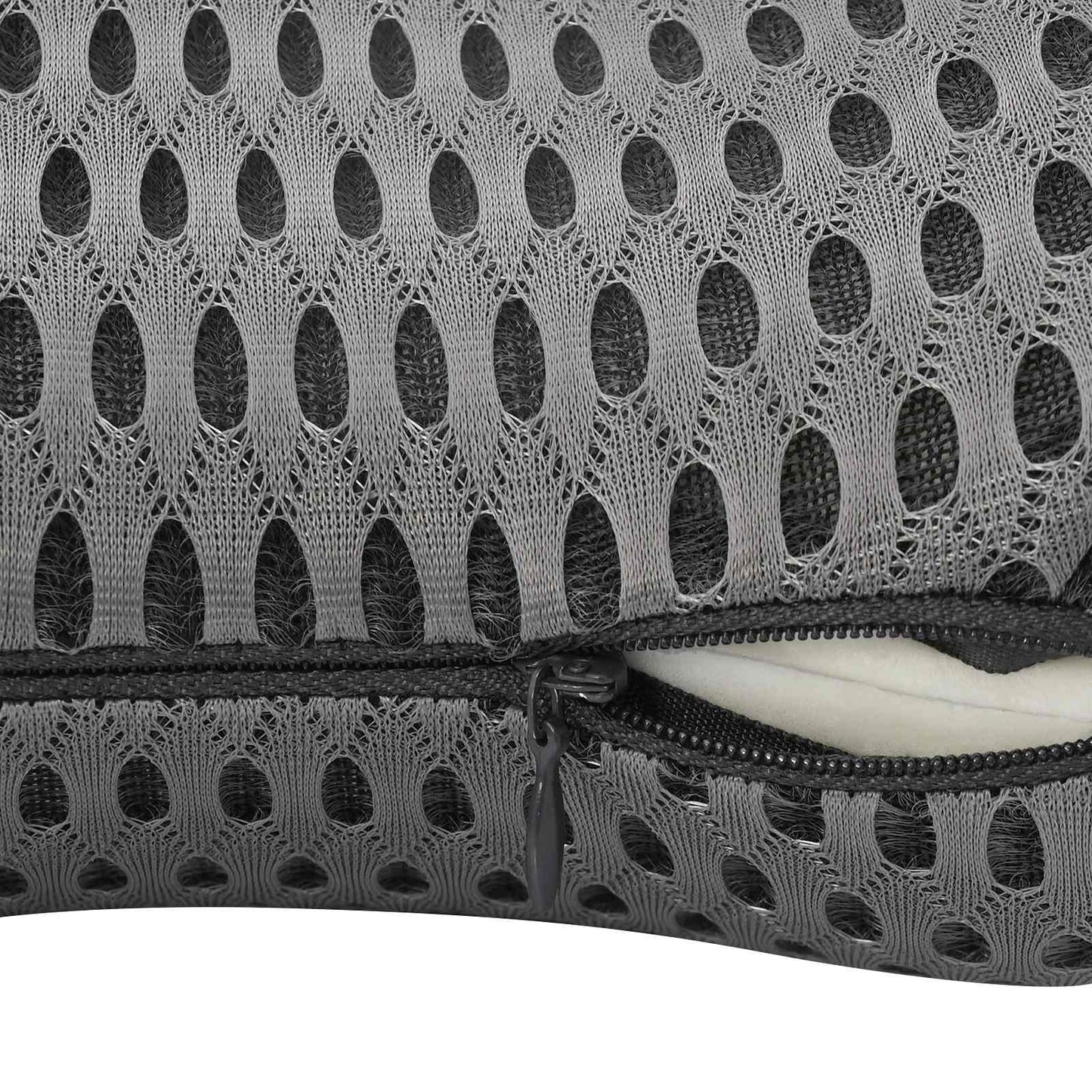 Nackenstützkissen Einfarbig Grau 31 x 22 x 13 cm Viscoschaum