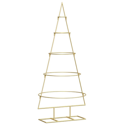 Metall Weihnachtsbaum Gold 124,5 cm Pulverbeschichteter Stahl