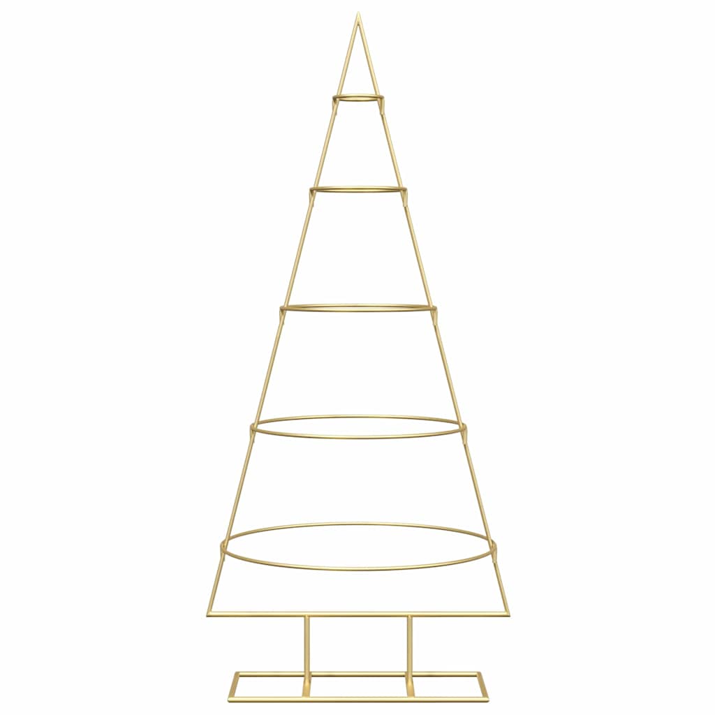Metall Weihnachtsbaum Gold 124,5 cm Pulverbeschichteter Stahl