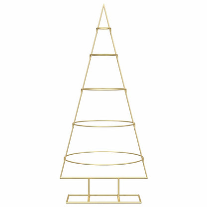 Metall Weihnachtsbaum Gold 124,5 cm Pulverbeschichteter Stahl
