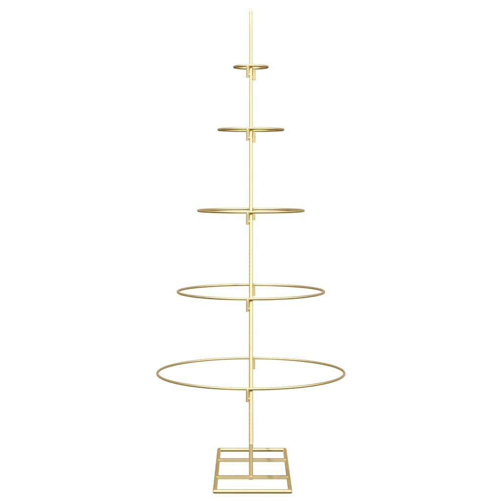 Metall Weihnachtsbaum Gold 124,5 cm Pulverbeschichteter Stahl
