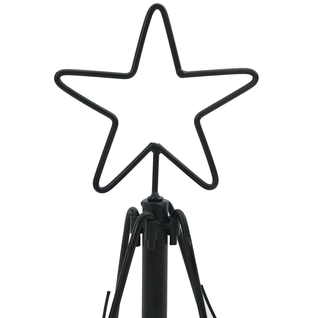Weihnachtsdeko mit Ständer Schwarz 60 cm Stahl