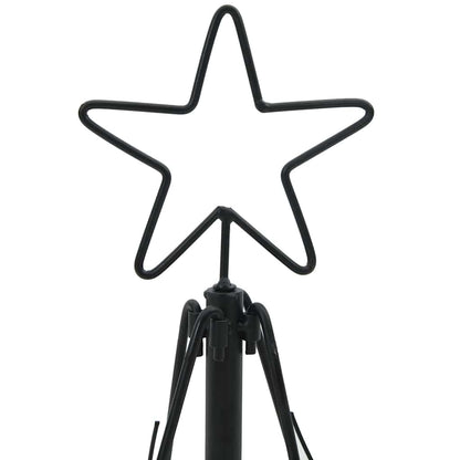 Weihnachtsdeko mit Ständer Schwarz 60 cm Stahl
