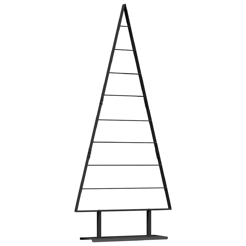 Metall Weihnachtsbaum mit Ständer Schwarz 180 cm Stahl