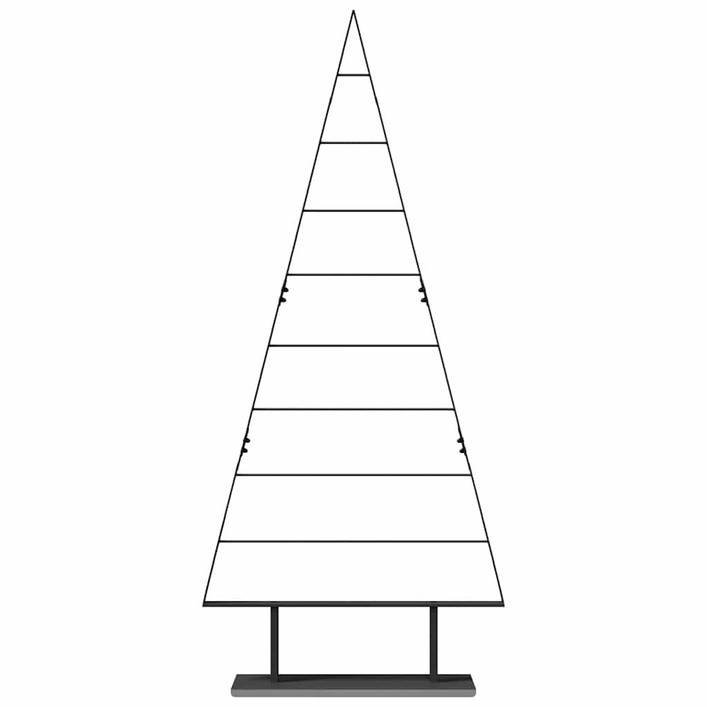 Metall Weihnachtsbaum mit Ständer Schwarz 180 cm Stahl
