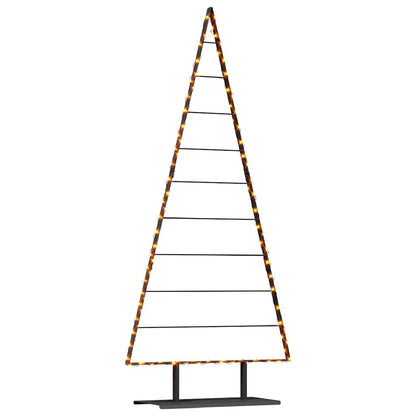 Metall Weihnachtsbaum mit Ständer Schwarz 210 cm Stahl