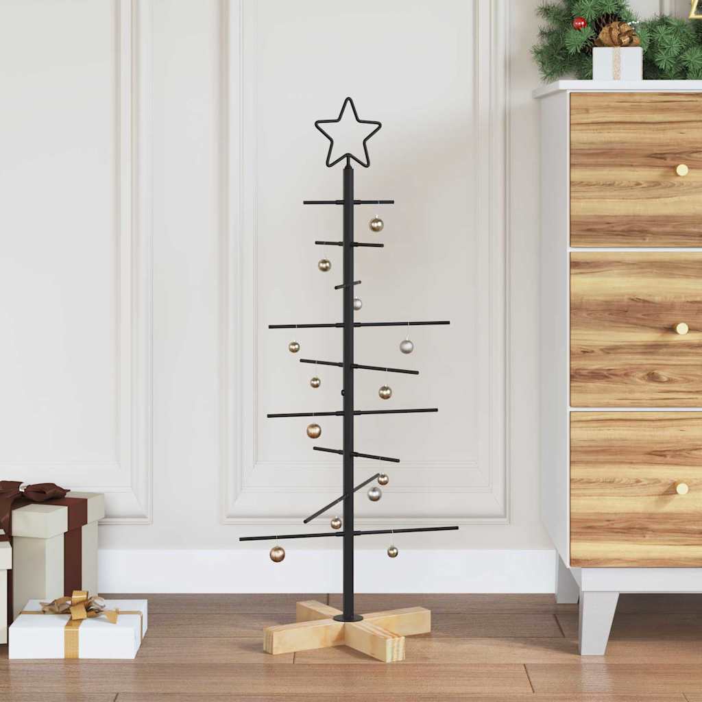 Metall Weihnachtsbaum Schwarz 89 cm Pulverbeschichteter Stahl