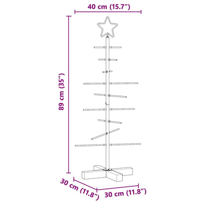 Metall Weihnachtsbaum Schwarz 89 cm Pulverbeschichteter Stahl