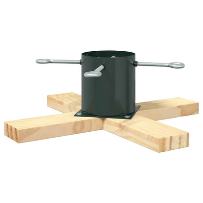 Weihnachtsbaumständer Grün 50 x 50 x 16 cm Massives Kiefernholz